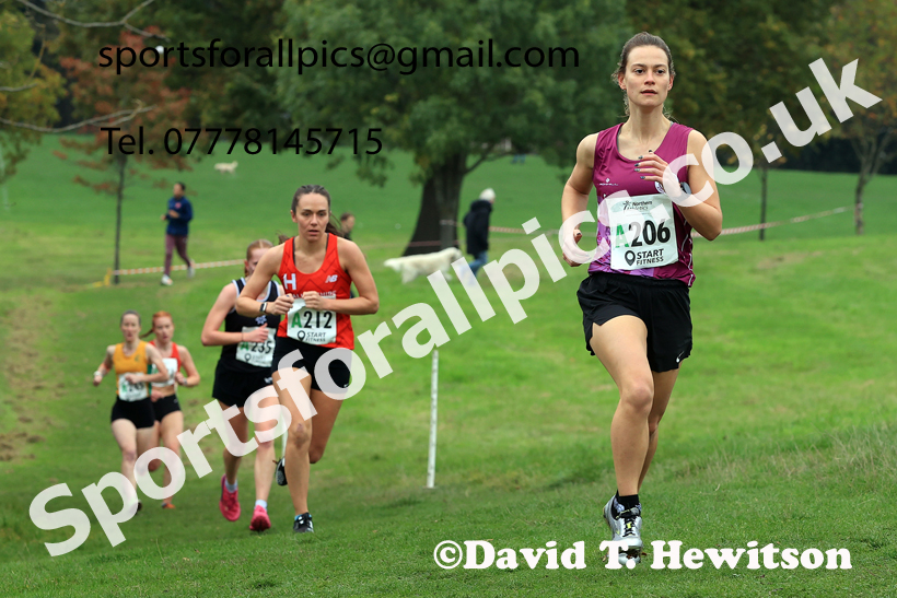 Senior Womens relay, 2025 Northern Cross Country Relays, Graves Park, Sheffield. Photo: David T. Hewitson/Sports for All Pics